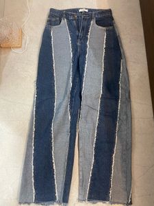 Patchwork Denim Jeans