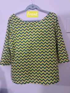 Printed Yellow Top