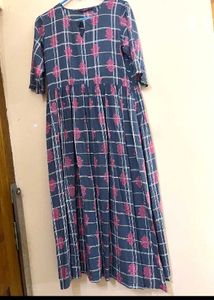 Libas Stylish Checked long kurta/ dress