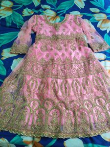 Front Back Fully Embroidered frock sharara set