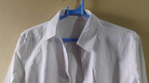 Classic White Button-Up Shirt