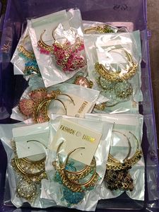 Jhumki Earrings &Stude 50rupee piece