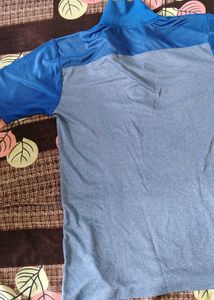 Goodstep Blue &amp; Grey Polo T-Shirt
