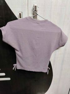 Like new top purple butterfly design