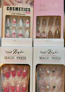 artificial press-on nails (pack of 2)