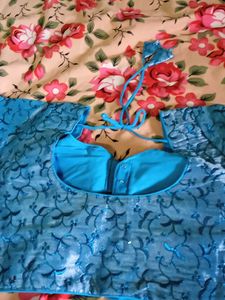Teal Embroidered Blouse