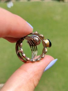 Black Stone Ring Set