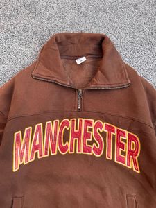 Brown Manchester Quarter Zip Sweatshirt
