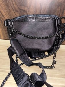 Steve Madden Black Embossed Fanny Pack