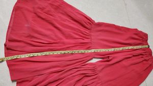 Peach Red Palazzo Pants