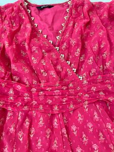 Beautiful Pink Floral Gown
