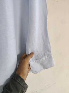 Light Blue Classic Fit Button-Up Shirt