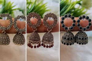 Women's Digital Printed A-line Kurti,Boho Earrings