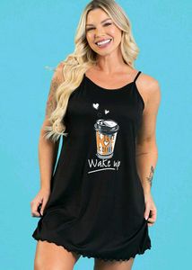 SHEIN Cute Coffee Print Nightgown