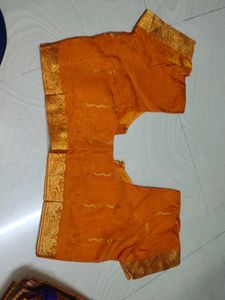 Beautiful Shiny Pattu Saree With Blouse