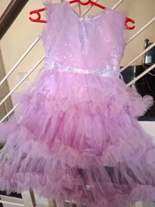 Beautiful Lavender Sequined Gown