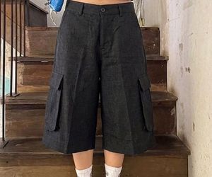 Black Cargo Jorts/Pants