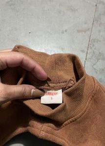Brown Cutout Long Sleeve Bolero