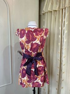 Floral Print Cap Sleeve Top