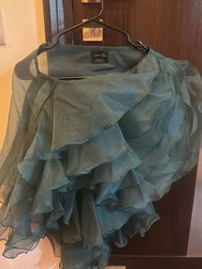 STATEMENT Bottle Green One Shoulder Asymetric Top