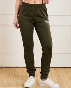Olive Typographic placement print Joggers