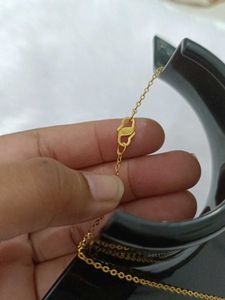 Gold colour Infinity ♾️ Necklace &amp; bracelet