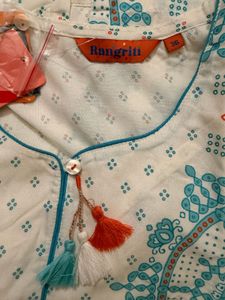 Rangriti Kurta with Tassels