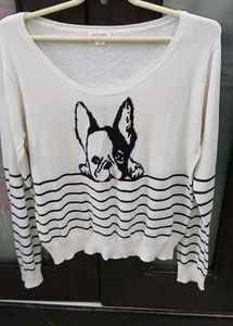 Cute French Bulldog Sweater - L Size