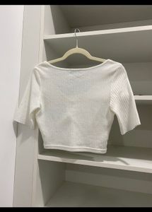 White Bustier Crop Top