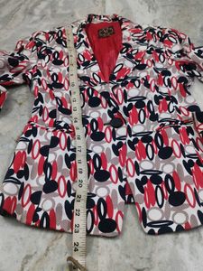 Patterned Blazer