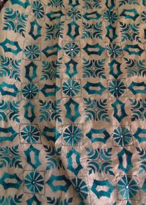 sea green fulkari dupatta