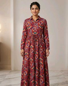 Bohemian Print Maxi Dress
