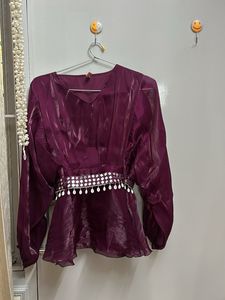 Elegant Purple Co-ord Set