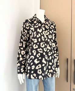 Zara Leopard Print Button-Up Shirt