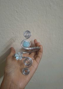 Handmade Unique Wire Wrapped Armlet with Stone