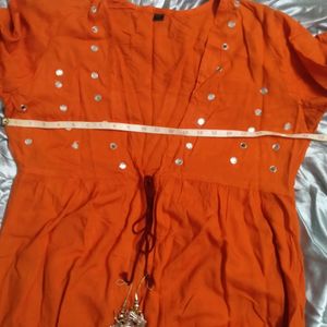 orange  Ethnic Shrug(Women's)