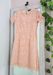 Max Peach Lace Dress