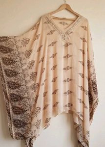 Y2K Boho Printed Kaftan Style Tunic