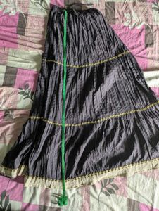Ethnic tiered long skirt