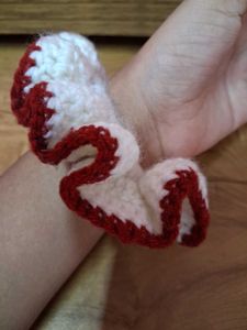 Handmade Crochet Flower Hair Scrunchie