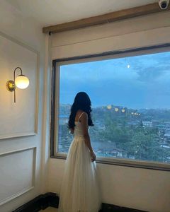 Off White Co-ords Gown