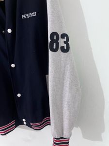 blue oversized jacket