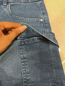 Denim Cargo Shorts