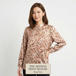 Boho Printed Long Sleeve Blouse