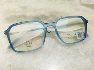 Stylish Blue Square Frame Eyeglasses