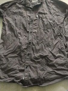Classic Charcoal Grey Button-Up Shirt