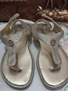 Michael Kors Gold Glitter Sandals