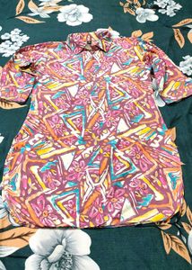 5XL Colorful Patterned Pajama Set