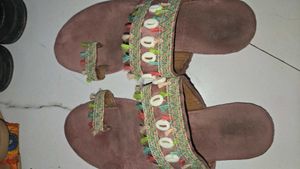 Boho Embellished Flat Sandals