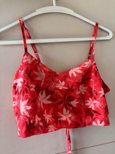 Floral Print Crop Top and Skirt Set